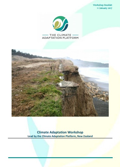 Climate Adaptation Washington Workshop Booklet cover