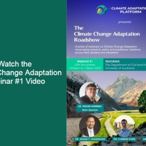 climate change adaptation webinar no. 1 video