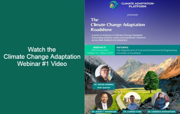 climate change adaptation webinar no. 1 video