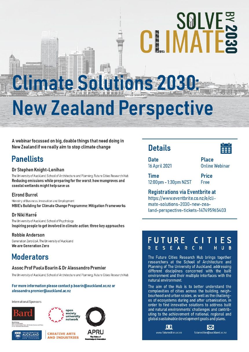 Climate Solutions 2030 New Zealand Perspective flyer