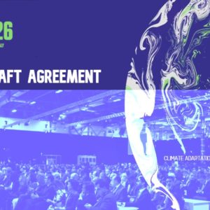 climate adaptation COP26 Draft Agreement