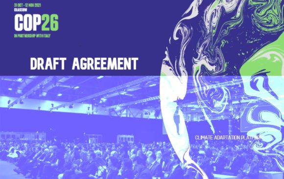 climate adaptation COP26 Draft Agreement