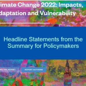 Climate Adaptation and Developing Resilience Discussed in IPCC AR6