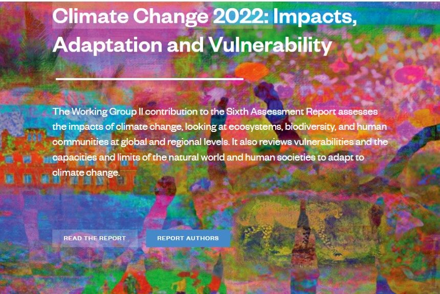 climate change ipcc sixt assessement report 2022